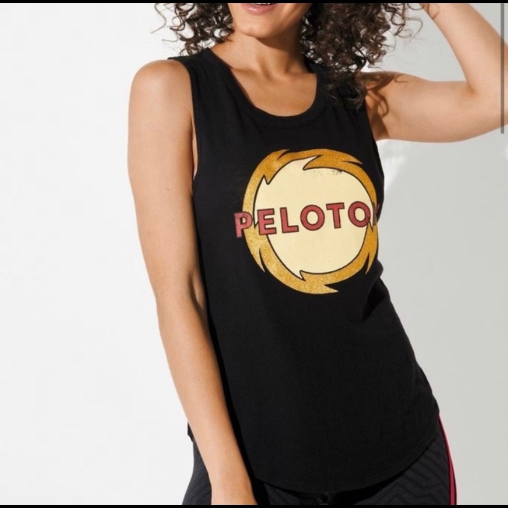 Chaser x Peloton Collaboration Glitter Badge Tank